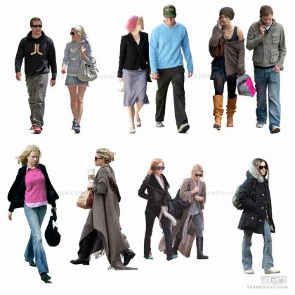 现代休闲人物贴图丨