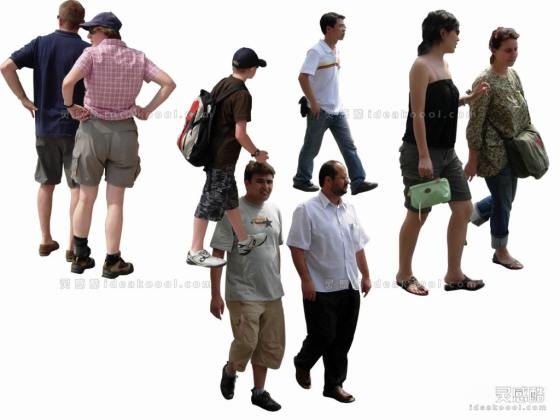 现代休闲人物贴图丨