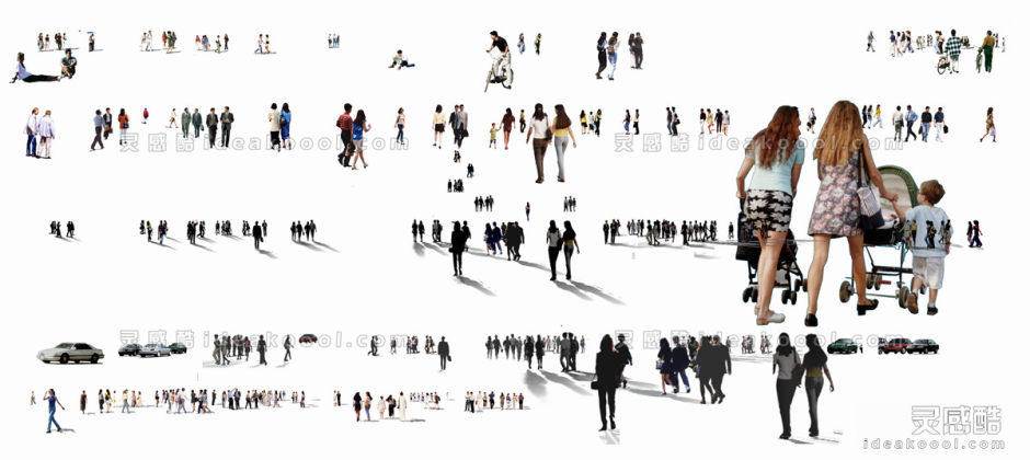 休闲人物贴图 人群丨