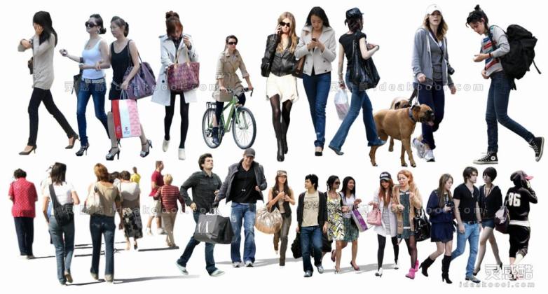 休闲人物贴图丨