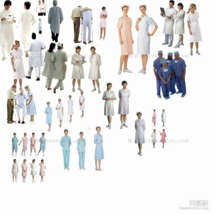 休闲人物贴图 医生护士丨