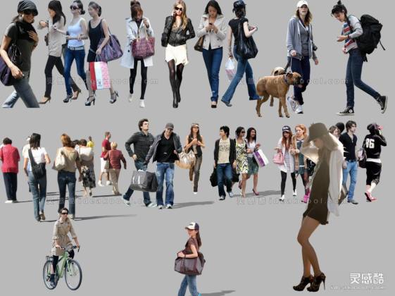 现代休闲人物贴图丨