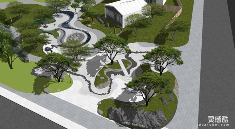 曲线风示范区景观丨