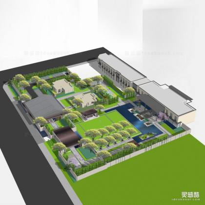 中式风格售楼部及样板间丨建筑+景观丨