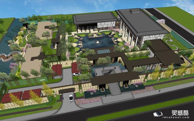 顶级豪宅示范区景观丨