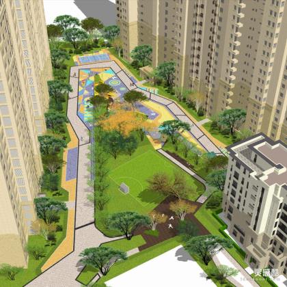 居住区大区景观 儿童活动场地丨