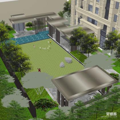 宅间景观 高层住宅建筑丨