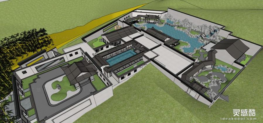 中式示范区景观丨